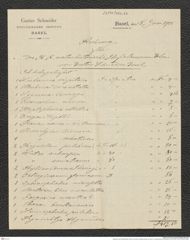 Nachlass Franz Steindachner, Brief von Gustav Schneider (junior) an das k.k. naturhistorische Hofmuseum (15.06.1901), Inv.Nr. 462.03, Seite 1